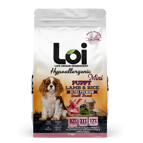 LOI Hipoalerjenik Kuzu Etli Küçük Irk Yavru Köpek Maması 3 Kg