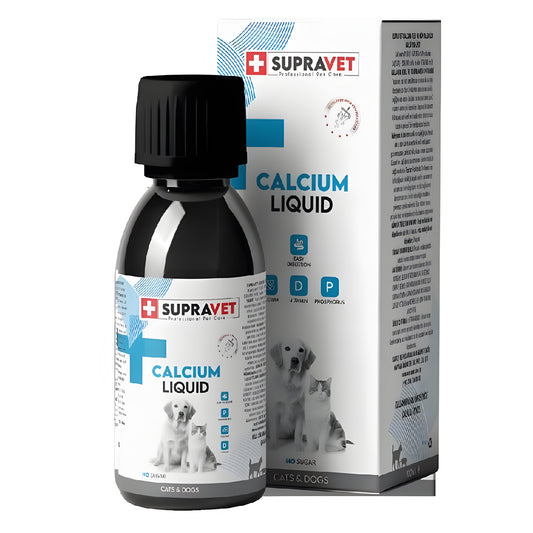 Supravet Calcium Kedi ve Köpek İçin Sıvı Kalsiyum Damla 100 ml