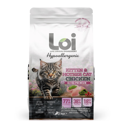LOI Hipoalerjenik Tavuklu Yavru Kedi Maması 2 KG